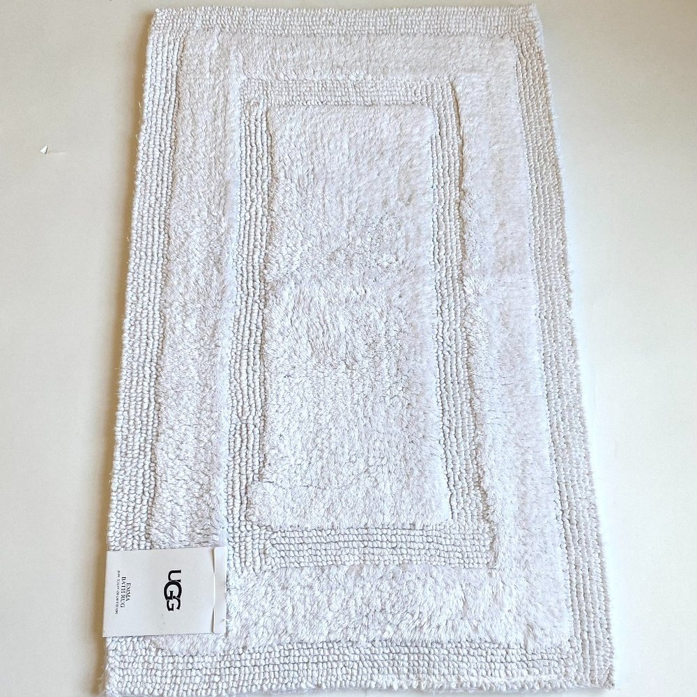ugg emma bath rug - ugg bath mat - nwt - cotton bath rug - 20x34 in